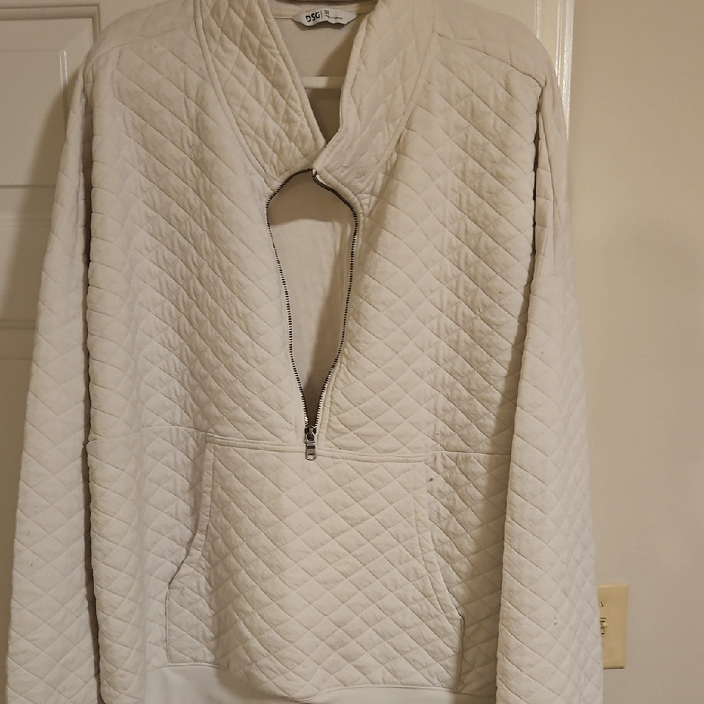 DSG Women's Cream Quilted Puffer Jacket
